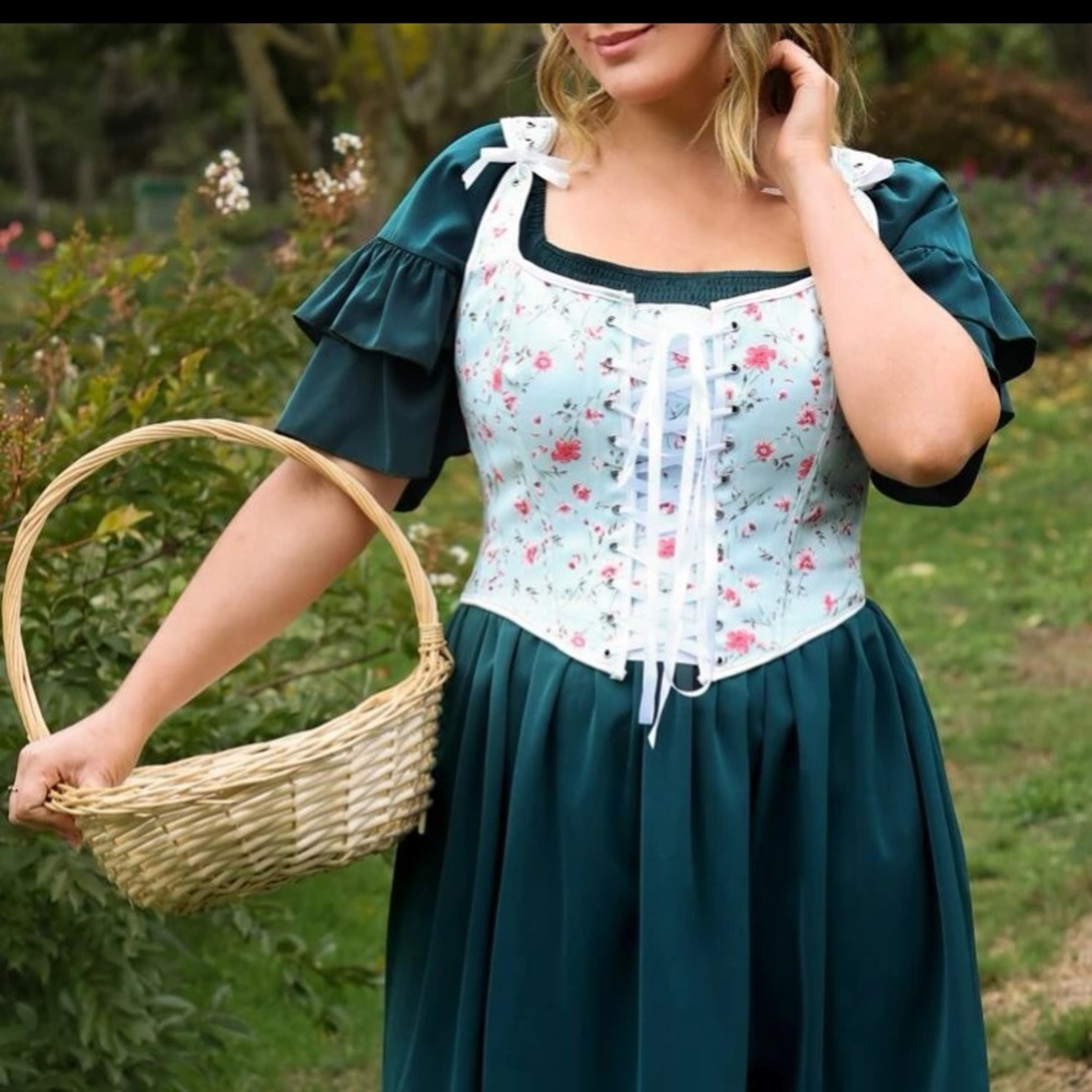 Floral Corset Crop Top